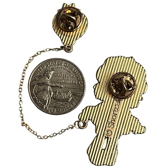 Officially Licensed Strawberry Shortcake Gold Chain Double Enamel Pins - Picture 8 of 11